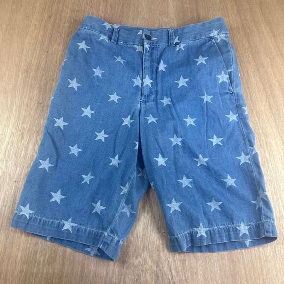 Other - Polo Ralph Lauren Girls 16 Star Print Chambray Shorts Blue Denim Americana